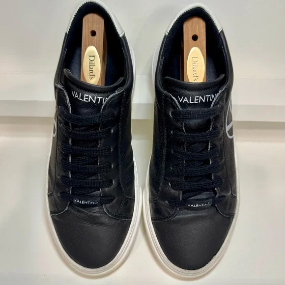 VALENTINO BY MARIO VALENTINO Febo Sauvage Pt. Leather Sneakers Men 7 Women 8.5 - Picture 6 of 16